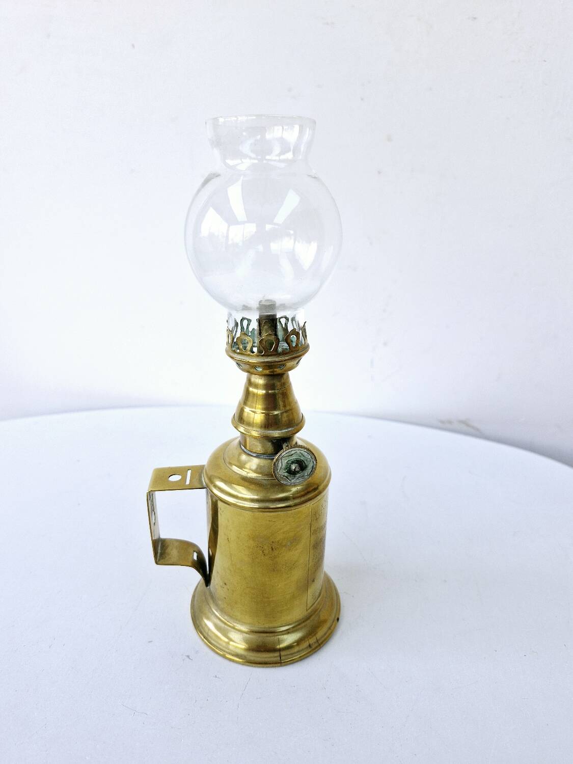 Olympe lamp genuine 1860 pigeon lamp type brass