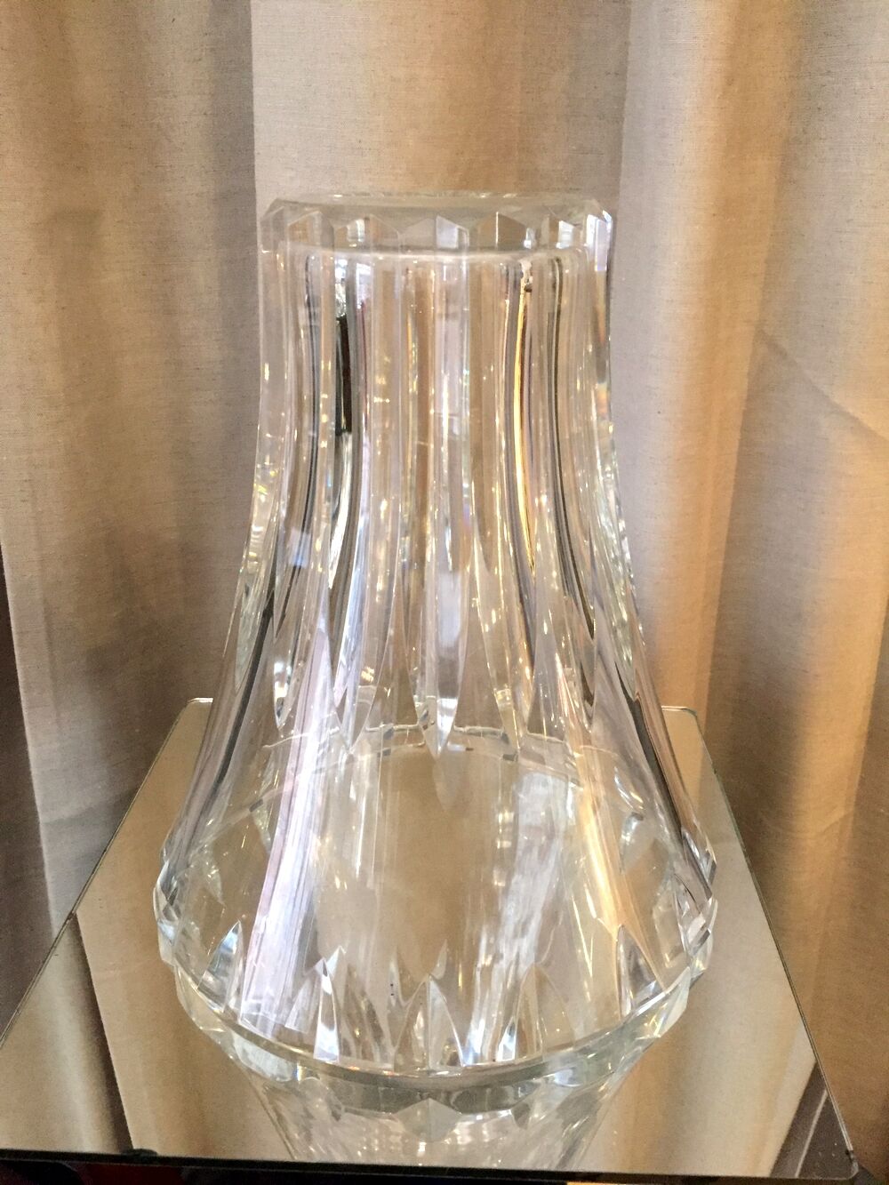 Vase in crystal size baccarat