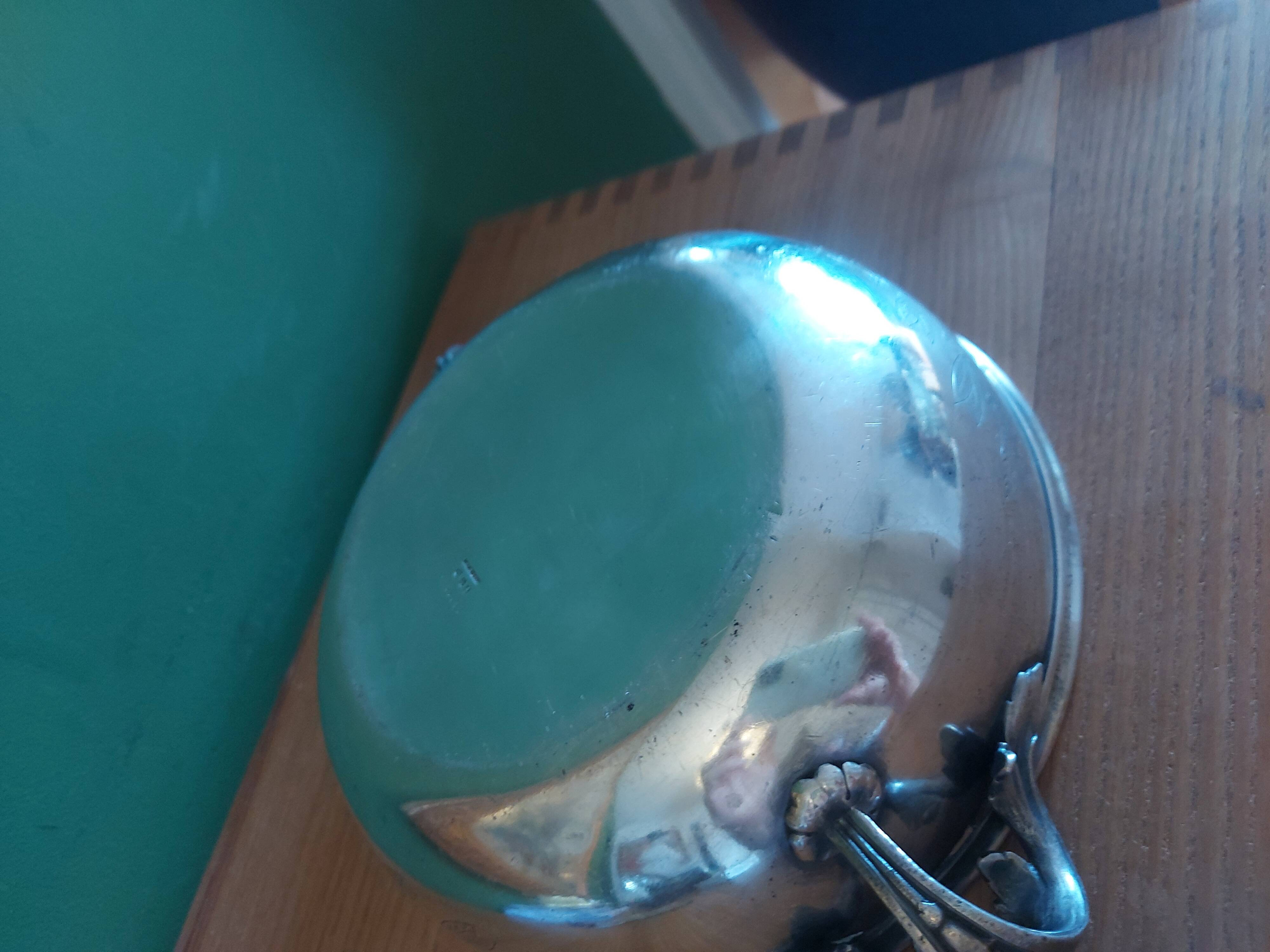 Christofle silver metal dish for maritime couriers