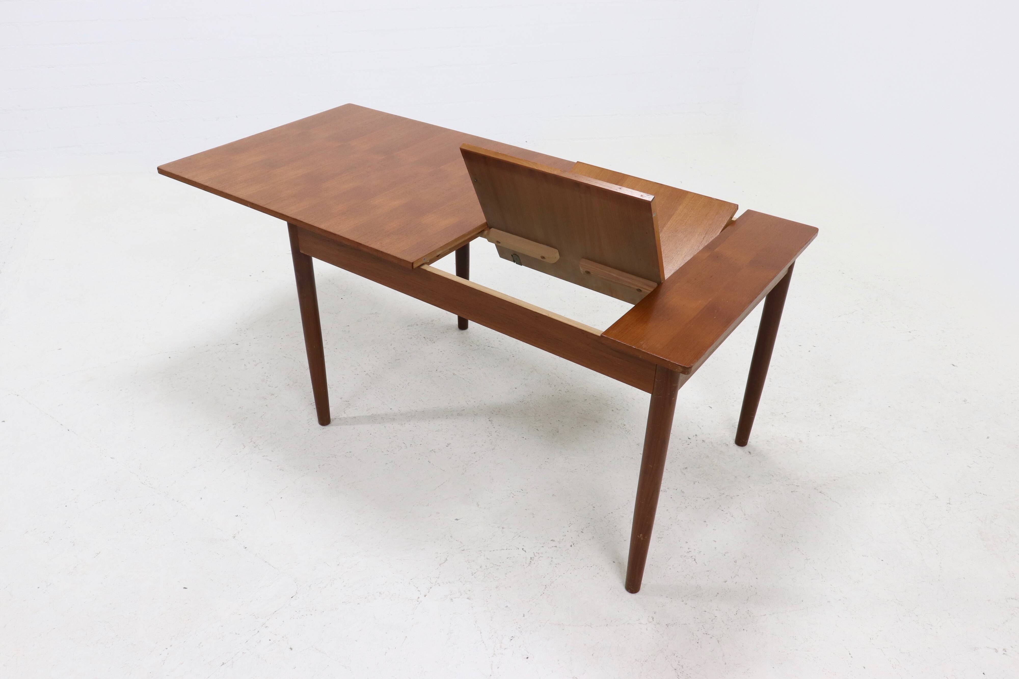 Extendable Teak Dining Table 1960s