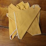 Set of five napkins vintage table