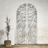 Arched wrought iron gate