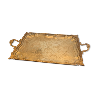 Vintage engraved metal top