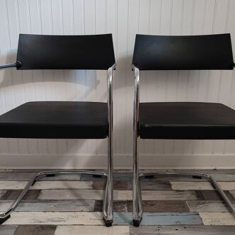 Set of two designer office chairs