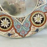 Assiette thoune faience suisse emaux  decor paysage debut 20 eme