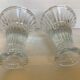 Pair of glass candlesticks