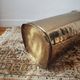 Italian brass hammered umbrella stand 1970-80