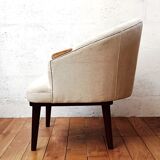 Vintage linen armchair
