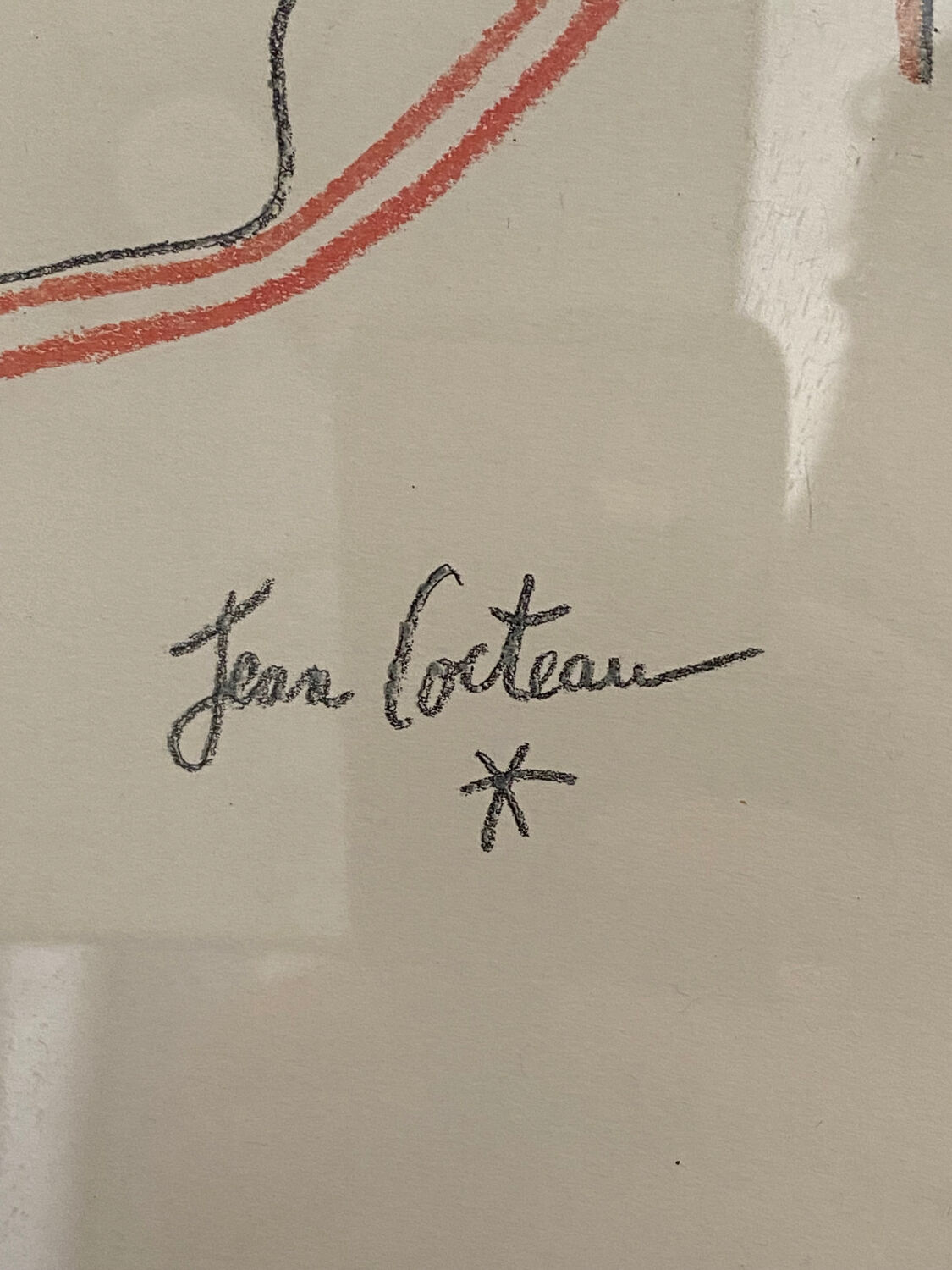Numbered Jean Cocteau screen print