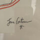 Numbered Jean Cocteau screen print