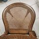Antique chair Louis XVI style, seat caned, carved wood