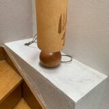 Lampe en boule bois