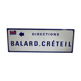 Paris metro plate "Balard - Créteil"
