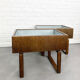 Pair of Scandinavian Planters Made of Exotic Wood, Kai Kristiansen, Salin Mobler, Denmark, 1960