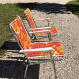Pair of vintage camping chairs