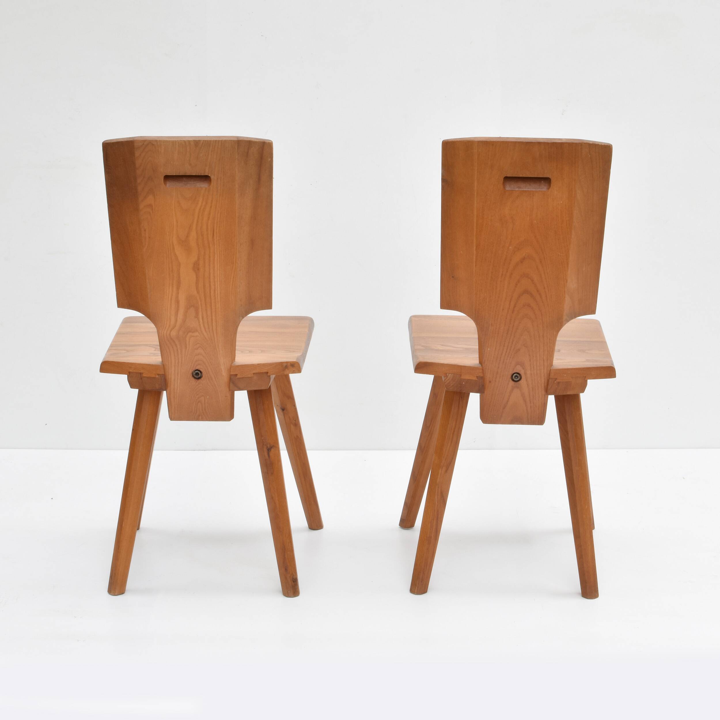 Pierre Chapo - Pair of S28 chairs from the 1970s
