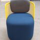 CIDER Ingrid armchair in yellow and blue