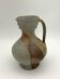 Vintage stoneware pitcher with iridescent two-tone glaze - 1960s-1970s