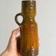 Rustic ceramic vase, vintage handmade pottery