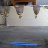 Ancient mirror with added lamps