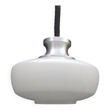 Space Age Saucer Globe Pendant Rises and Falls