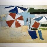 Poster Nicolas de Staël, Le Lavandou, character on the beach, 1991