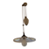 Vintage opaline suspension in the style of Arcopal & pulley porcelain.