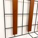 Metal and wood wall coat rack, 1950s-60s.
