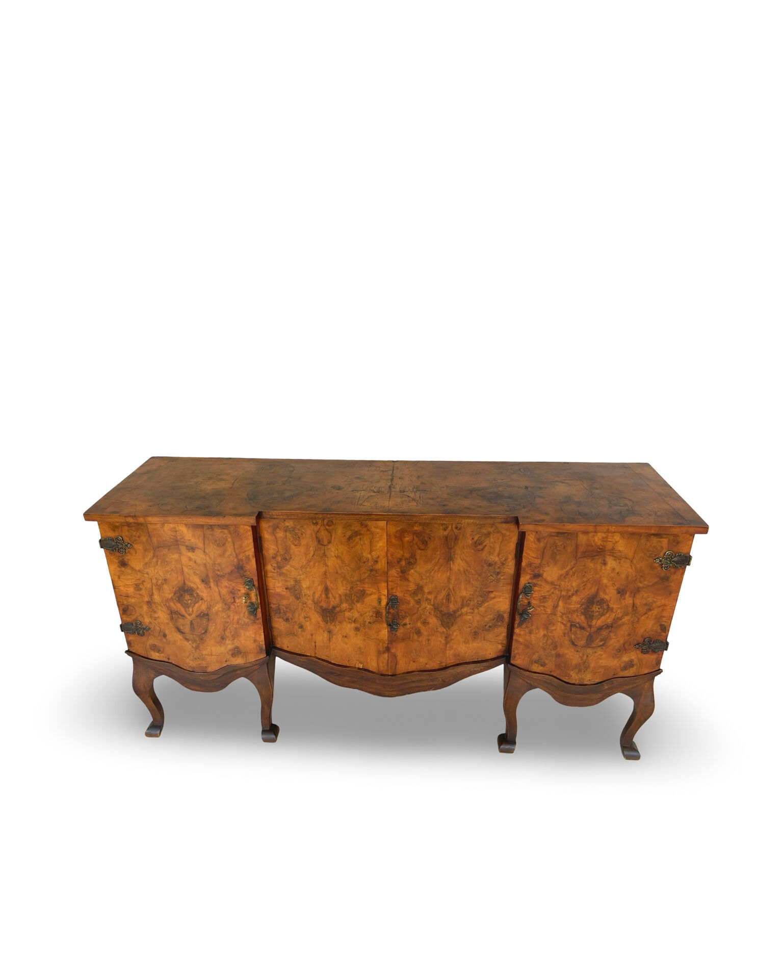 Walnut buffet, antique Italian, 1930s.