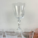 6 Cristal D'Arques water glasses model "VERSAILLES"