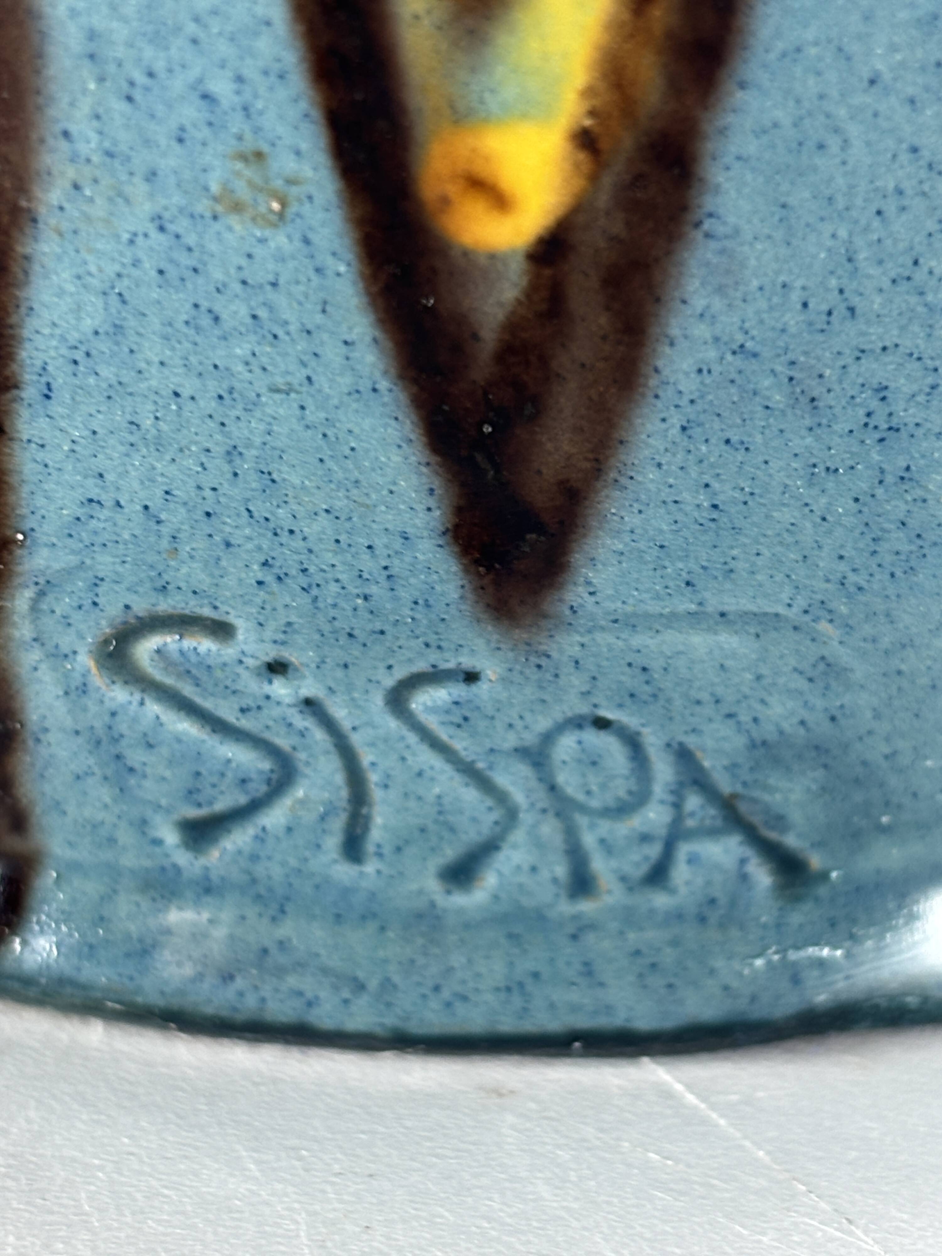 Art Deco ceramic vase, France, Emile Simonod, SISPA, 1930