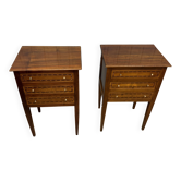 Pair of bedside tables in louis xvi style
