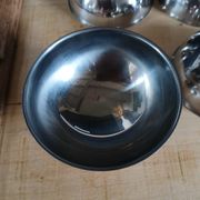 4 stainless steel ice cream cups
