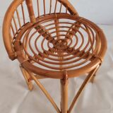 Low bamboo stools