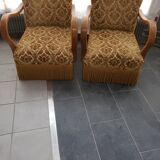 Pair of armchair art deco vintage 50 years