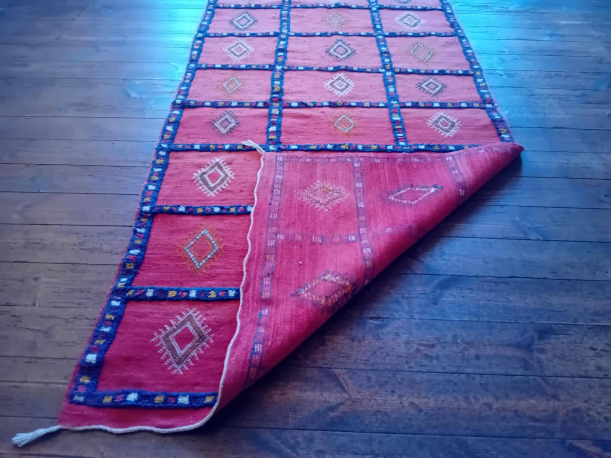 Handmade Kilim Taznakht Rug 202x104cm
