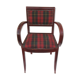 Bridge chair in Scottish check fabric