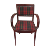 Bridge chair in Scottish check fabric