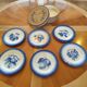 Box of 6 dessert plates "Fruits of the Orchard" Comptoir de Famille