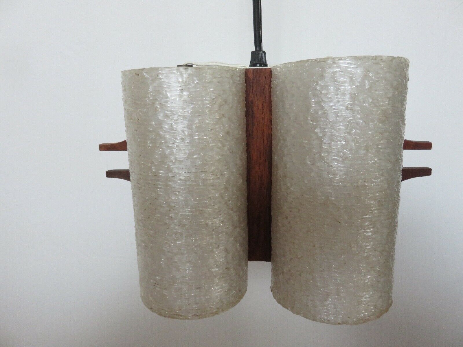 Scandinavian suspension in teak and perspex 60s 70s