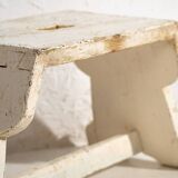 Antique white stool (c.1920) #4