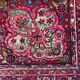 Antique tribal rug 332x240 cm wool oriental hand made carpet pink, purple, green