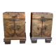 Austrian Art Deco chests in walnut veneer, 1920s, set of 2