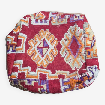 Pouf berbère bohemian fait main 60 X 60 X 25 CM