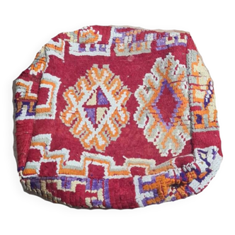 Handmade bohemian Berber pouf 60 X 60 X 25 CM