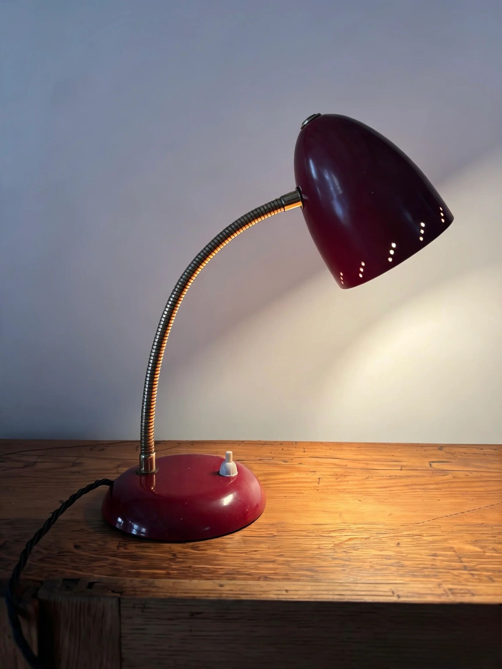 1960s Dutch gooseneck table lamp