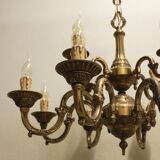 Lustre en bronze, style Mazarin, 12 feux, milieu XIXème.