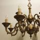 Bronze chandelier, Mazarin style, 12 lights, mid-19th century.