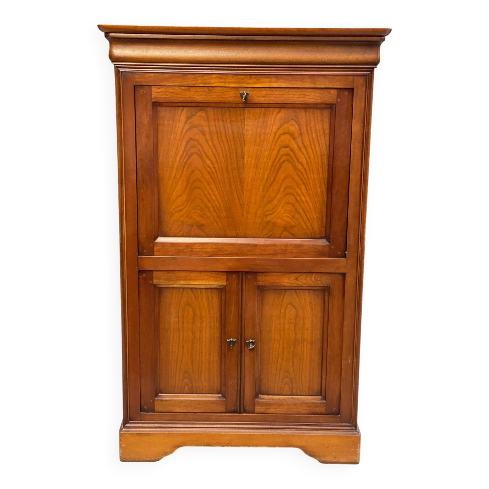 Louis Philippe secretary in solid wood with satin finish