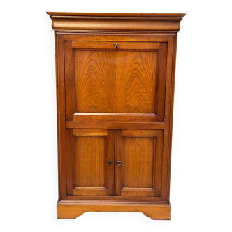 Louis Philippe secretary in solid wood with satin finish